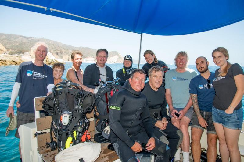 ODA Volunteer Dive & Boat Crew on board Bob Barker's LegaSea