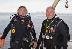 Jeff and John in dive gear