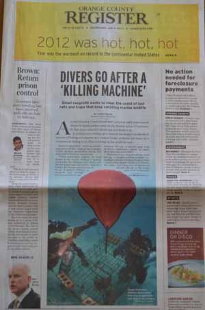 Orange County Register article about Ocean Defenders Alliance ODA