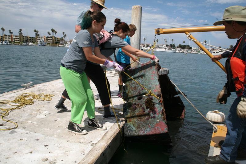 Ocean trash being hauled out by Ocean Defenders team