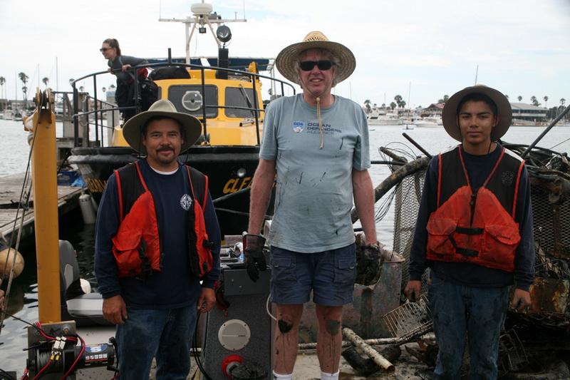 Channel Islands Harbor workers and Ocean Defender Kurt Lieber