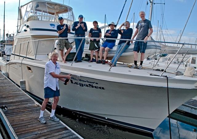 Bob Barker donation of the vessel LegaSea - christening