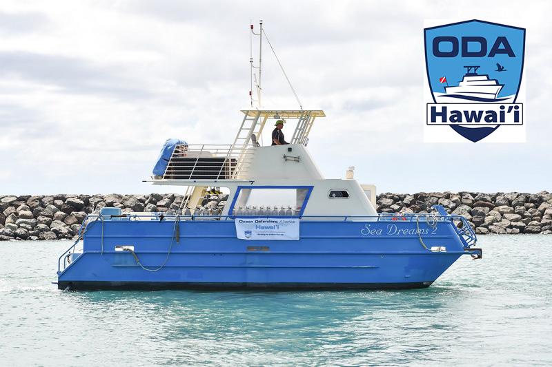 ODA Hawai'i logo and boat