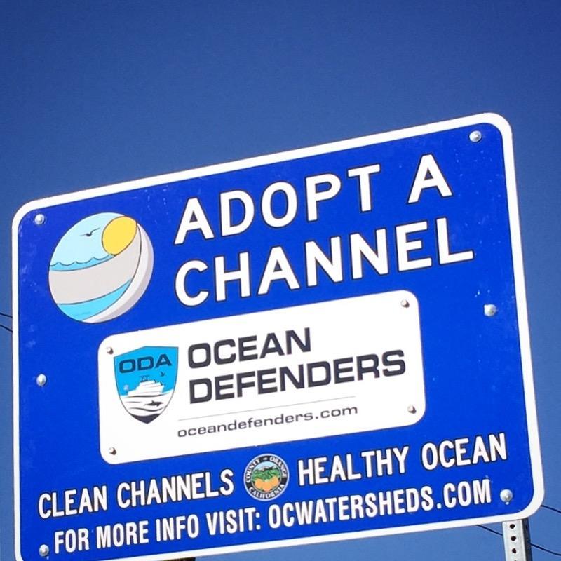ODA Adopt A Channel sign