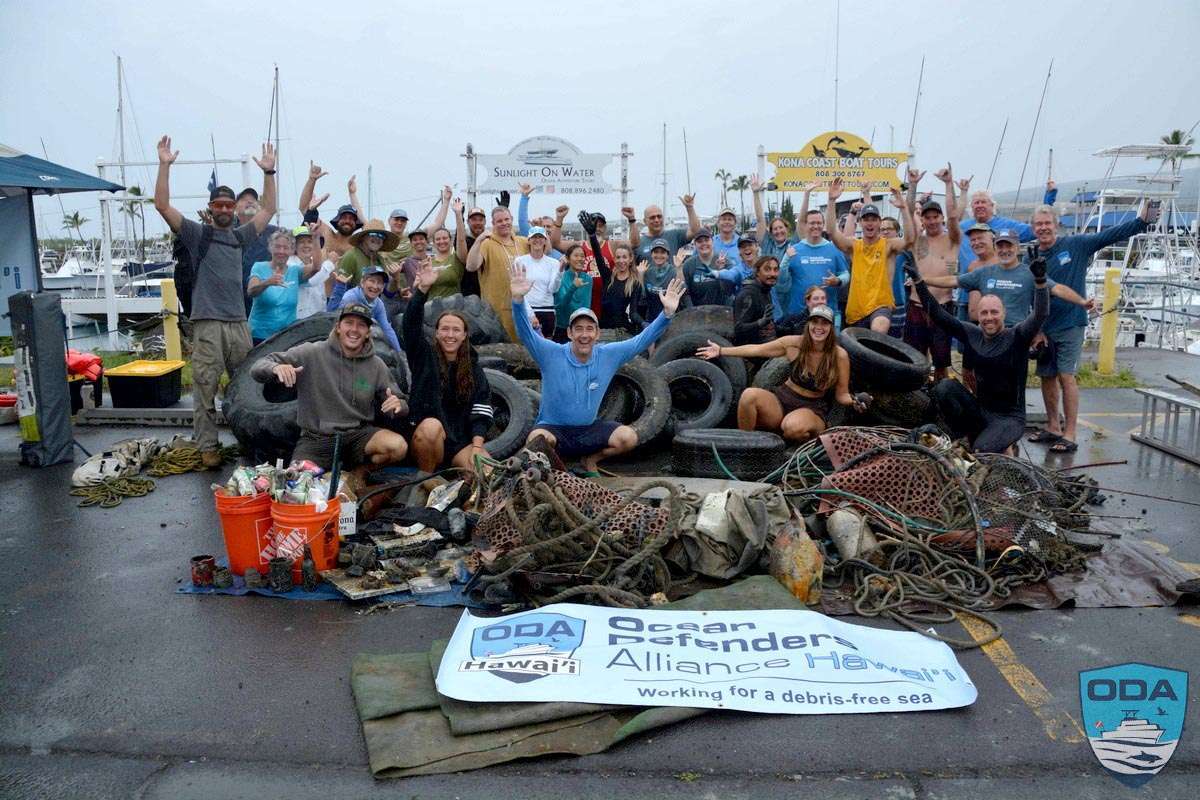 ODA Hawai'i Volunteer Crew with Their "Catch of the Day."